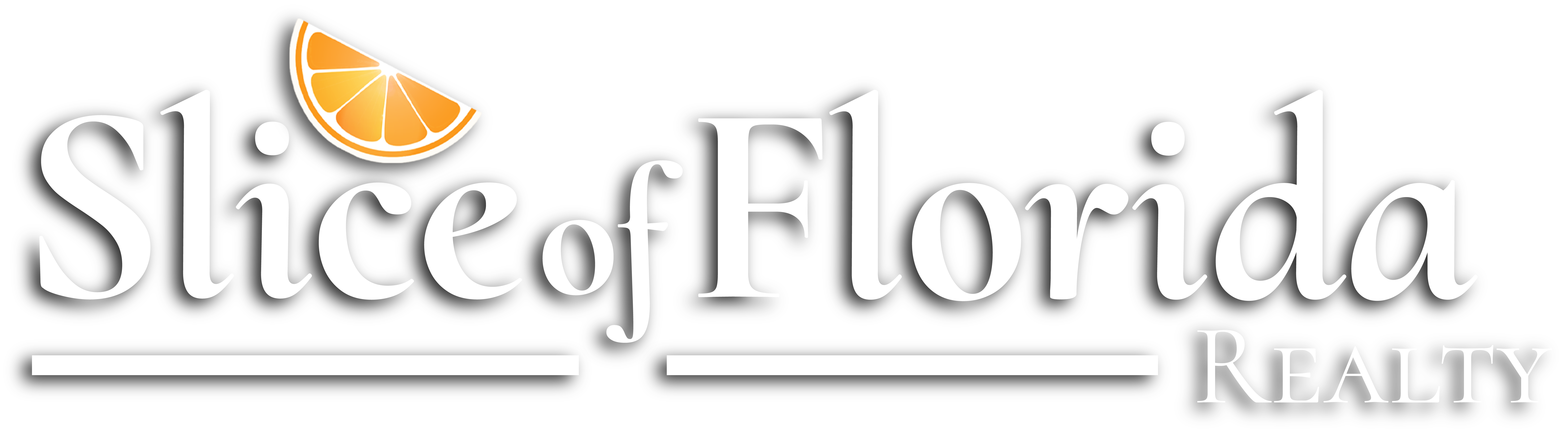 Logo of 'Slice of Florida Realty' featuring an orange slice graphic.